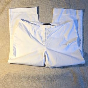 White cuffed pants
